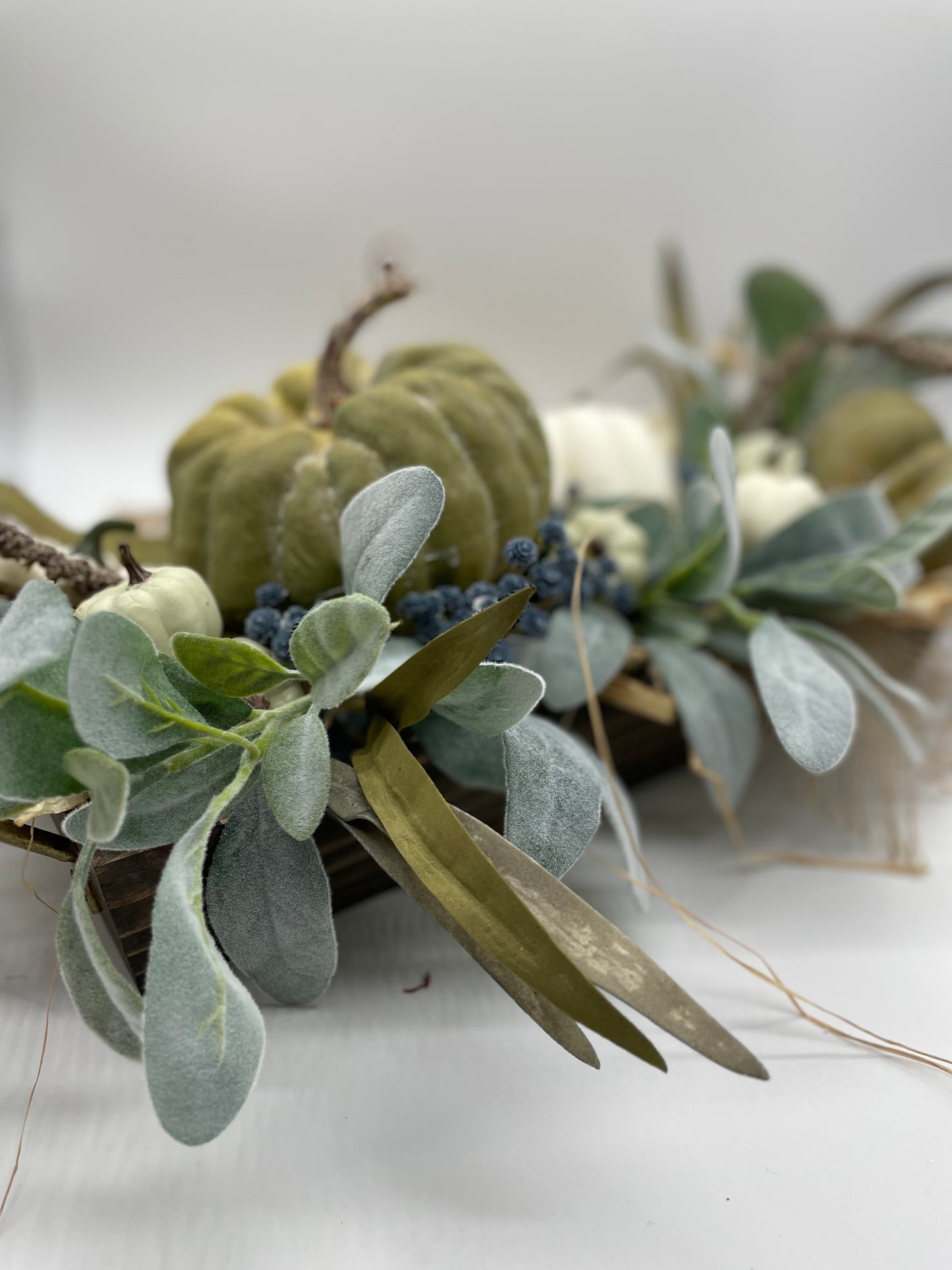 Fall Centerpiece for Dining Table, Rustic Harvest Decoration, Thanksgiving Decor