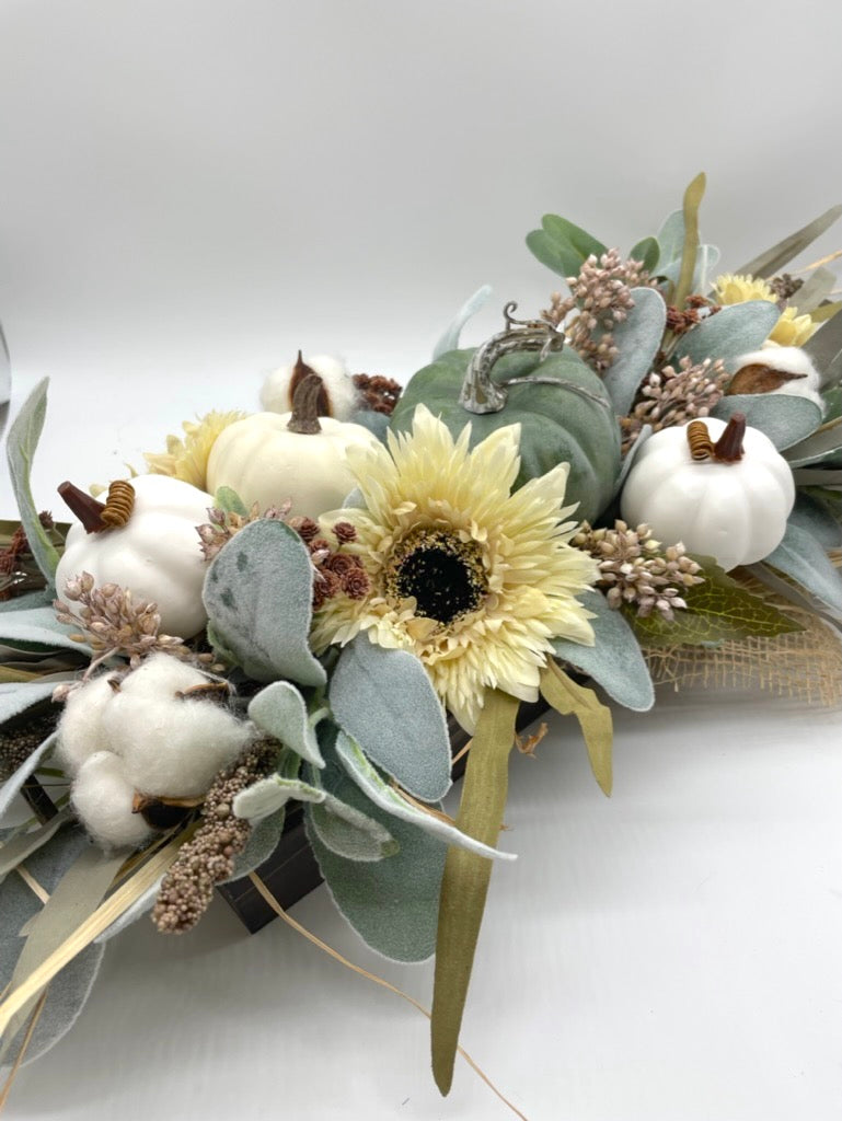 Thanksgiving Centerpiece, Fall Centerpiece for Dining Table, Autumn Harvest Arrangement