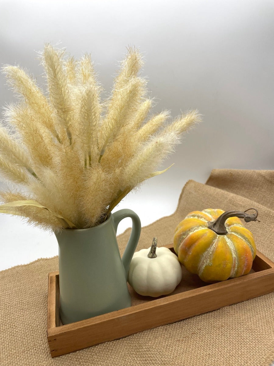 Fall Tray Decor, Wheat Bouquet, Harvest Home Decor, Autumn Arrangement, by AllSeasonsHouseDecor