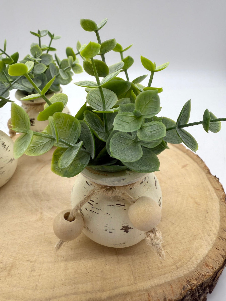 mini jar with eucalyptus set of 3