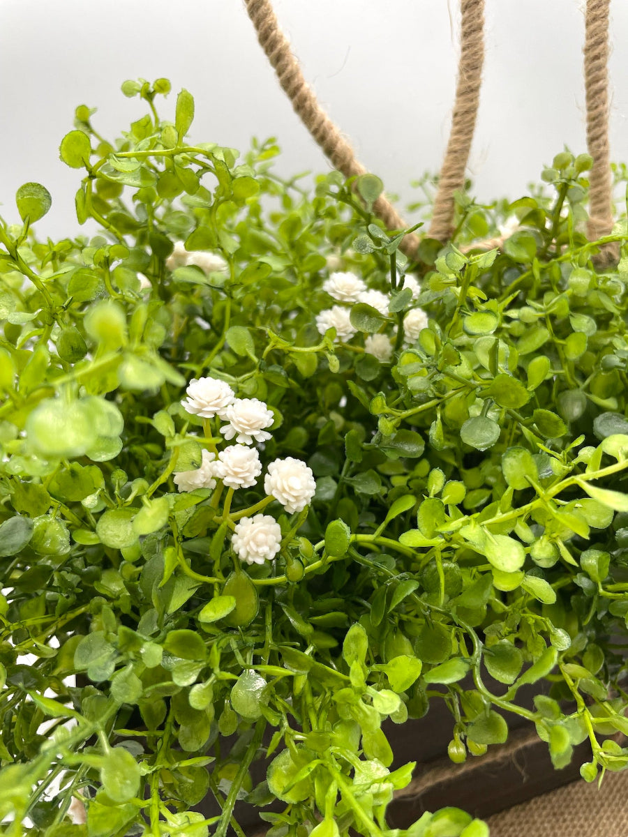 Easter greenery Centerpiece with Bunny Ears