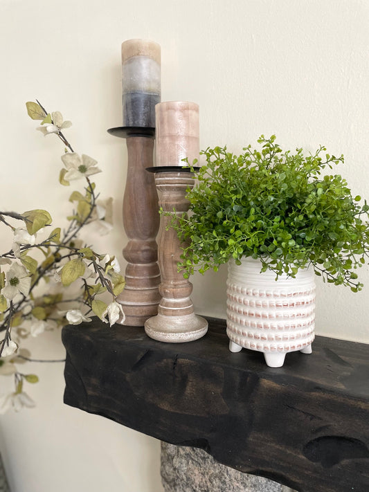 Fake Plants in Elegant Ceramic Pot, Lifelike Houseplant for Living Room, by AllseasonsHouseDecor