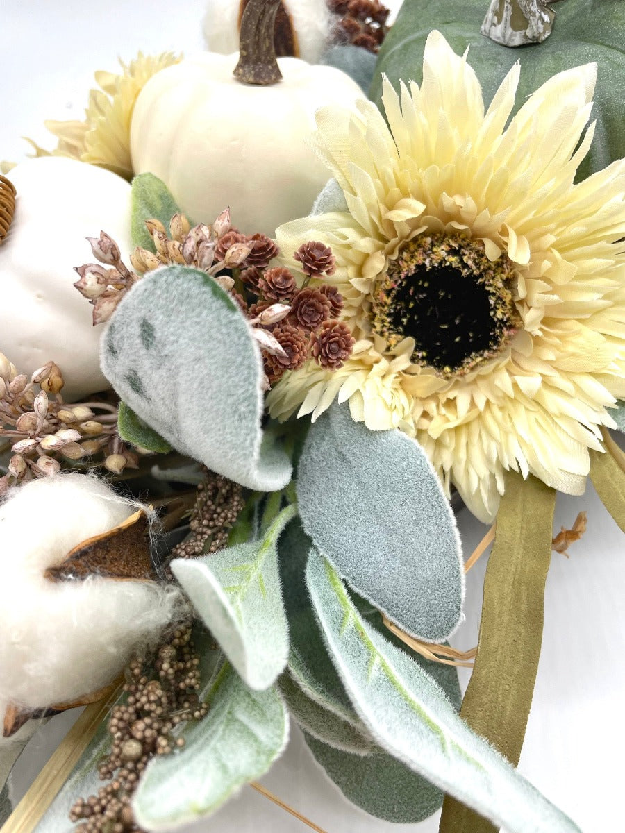 Fall Centerpiece for Dining Table, Autumn Harvest Arrangement