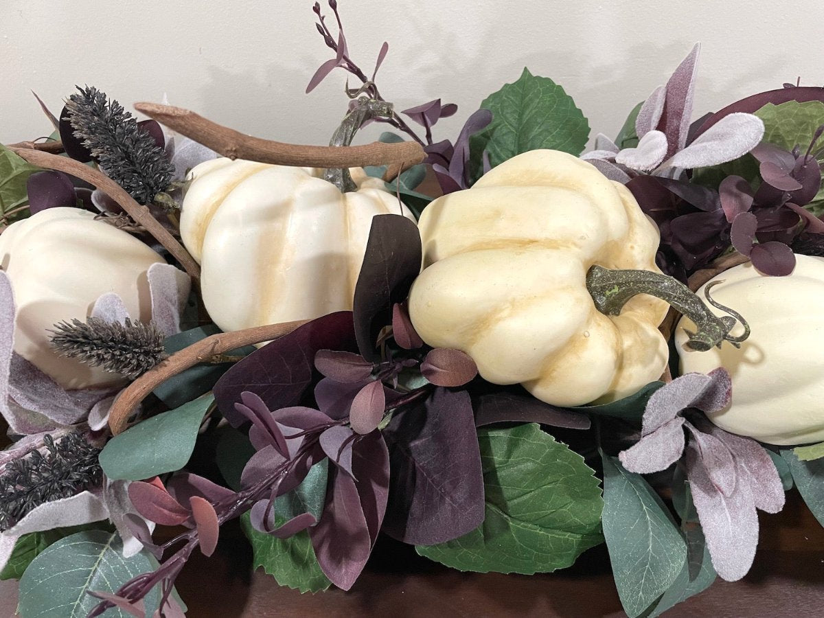 Elegant Fall Centerpiece, Fall and Thanksgiving Decorations, Pumpkin Centerpiece, Fall Floral Arrangement