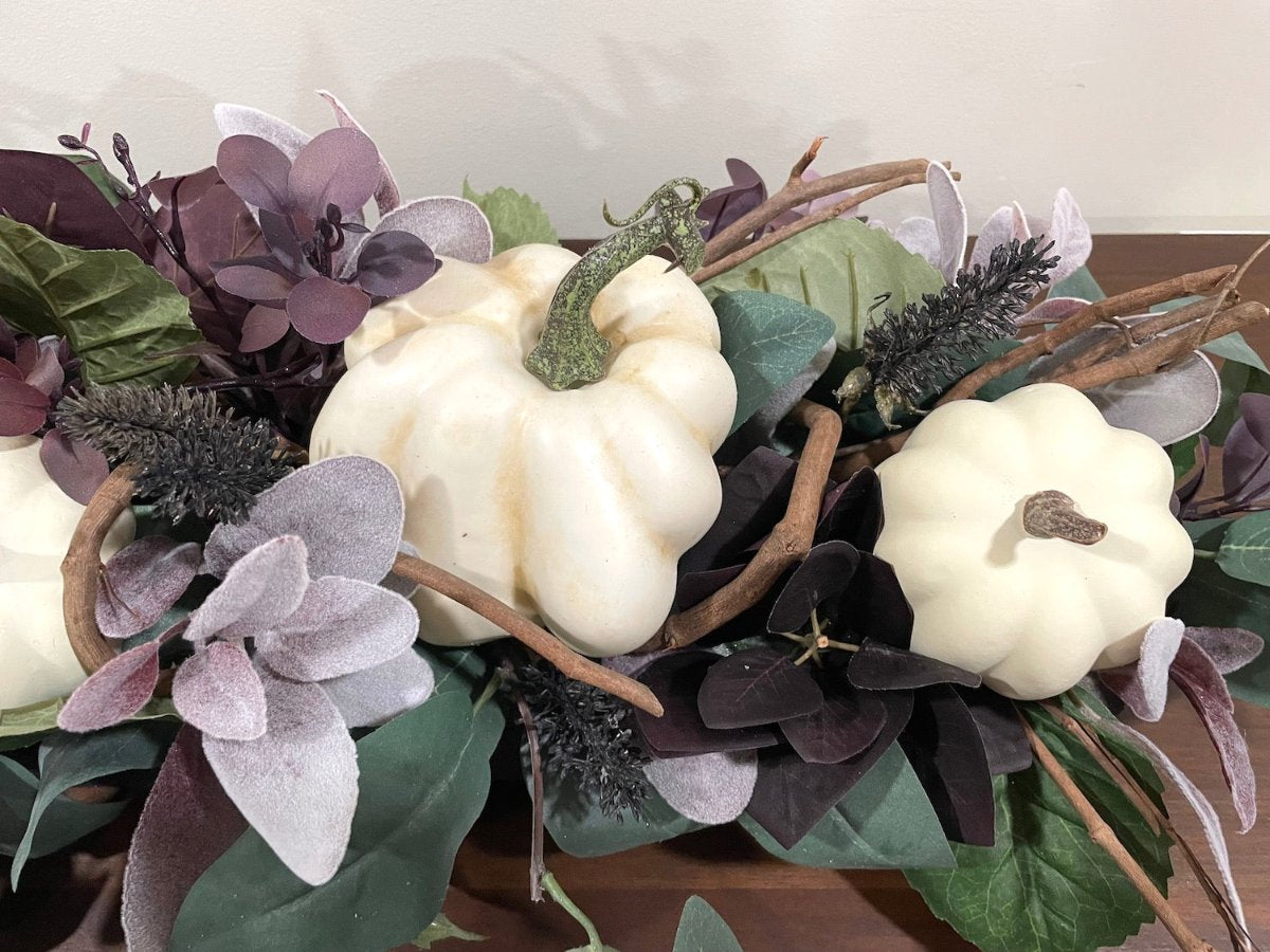 Elegant Fall Centerpiece, Fall and Thanksgiving Decorations, Pumpkin Centerpiece, Fall Floral Arrangement