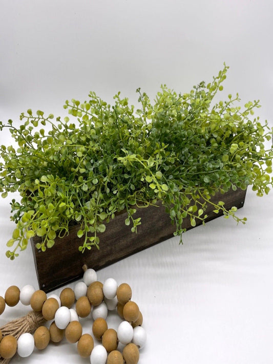 Greenery Centerpiece for Dining Table, Fake Plants Farmhouse Arrangement, by AllSeasonsHousedecor
