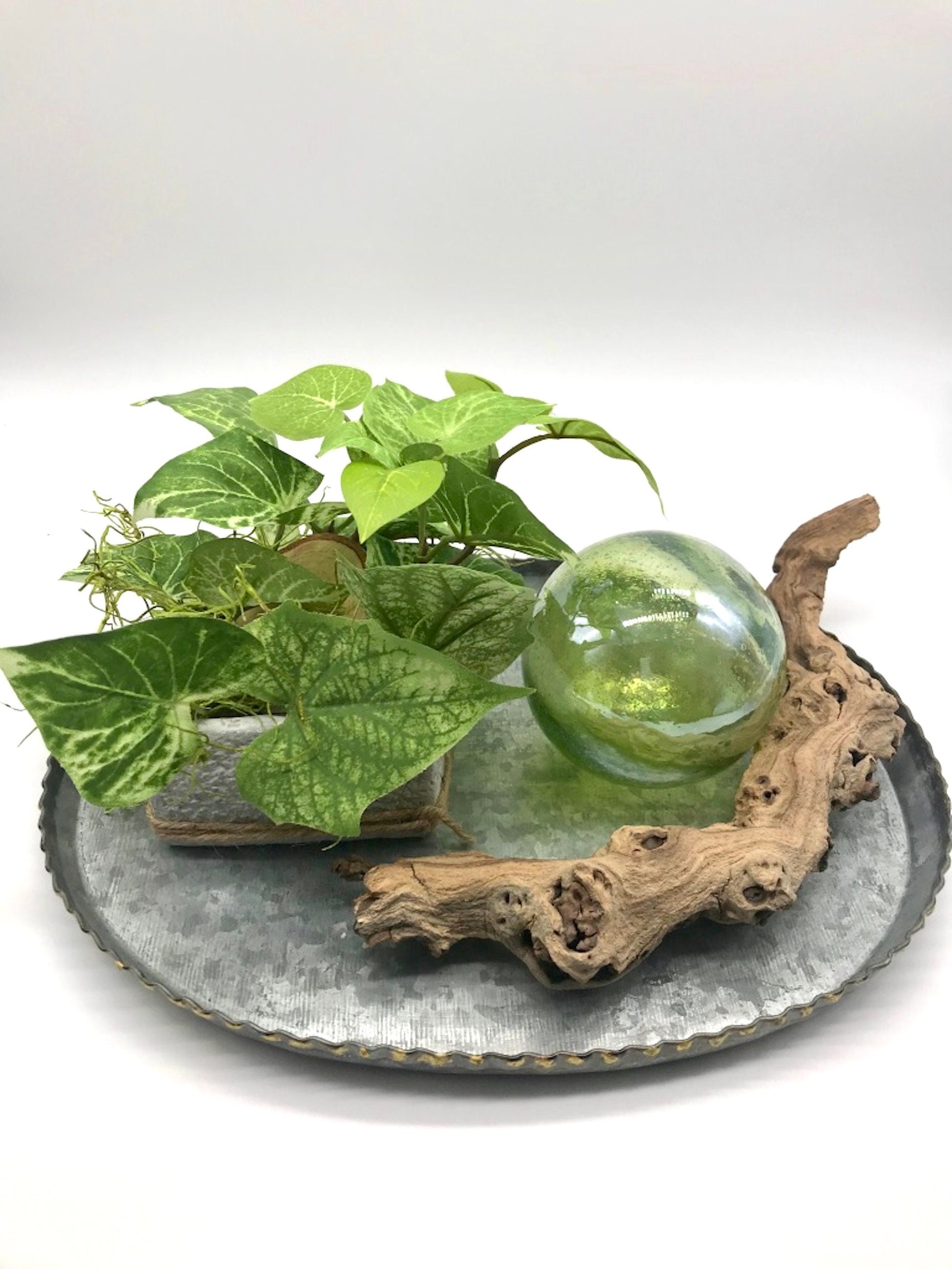 modern farmhouse plant pots Small Fake Plant in Cement Pot, Modern Farmhouse Artificial Plants, Fa – allseasonshousedecor.com
