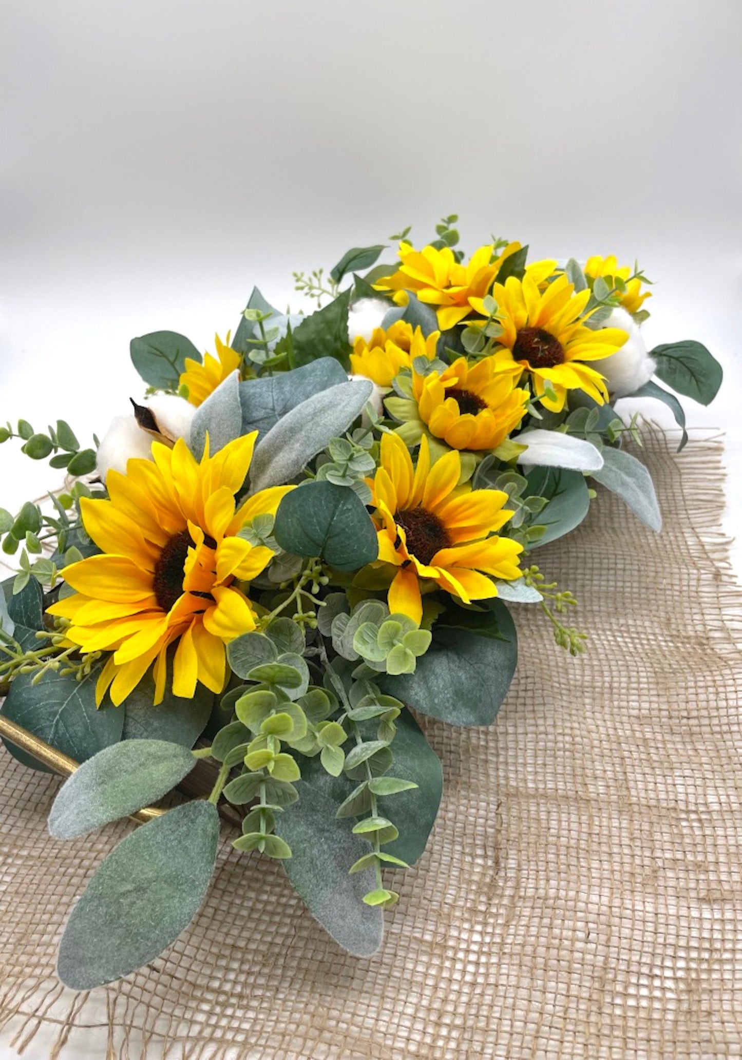 Sunflower Centerpiece for Dining Table,  Farmhouse Home Decor