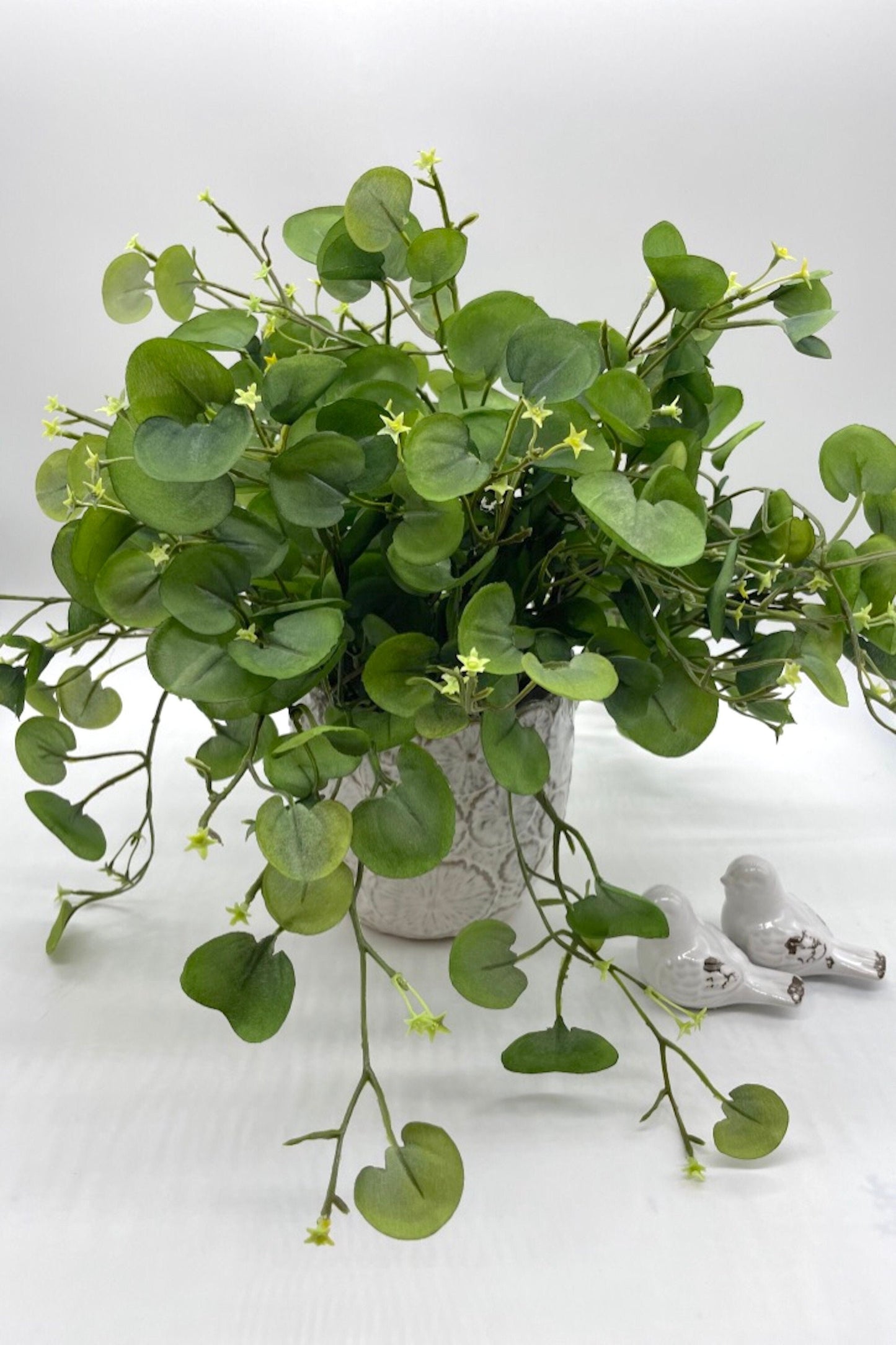Elegant Fake Plant in Ceramic Pot, Lifelike Faux Greenery, Everyday Home Decor