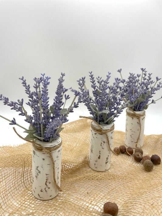 Mini Lavender Plant Arrangement, Lavender Tiered Tray Decor, by AllSeasonsHouseDecor
